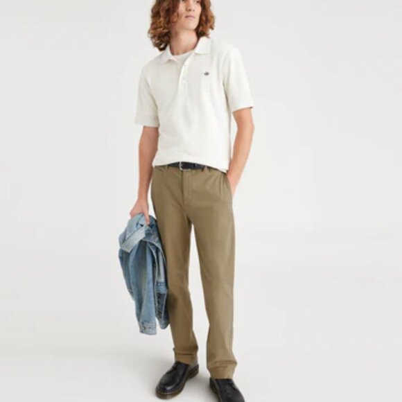 Dockers Alpha Khaki Slim Fit Chino Smart 360‎ Flex Mens Sz. 36x34 Preppy Classic - Picture 1 of 16